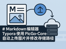 Markdown 编辑器 Typora 使用 PicGo-Core 自动上传图片并修改存储路径
